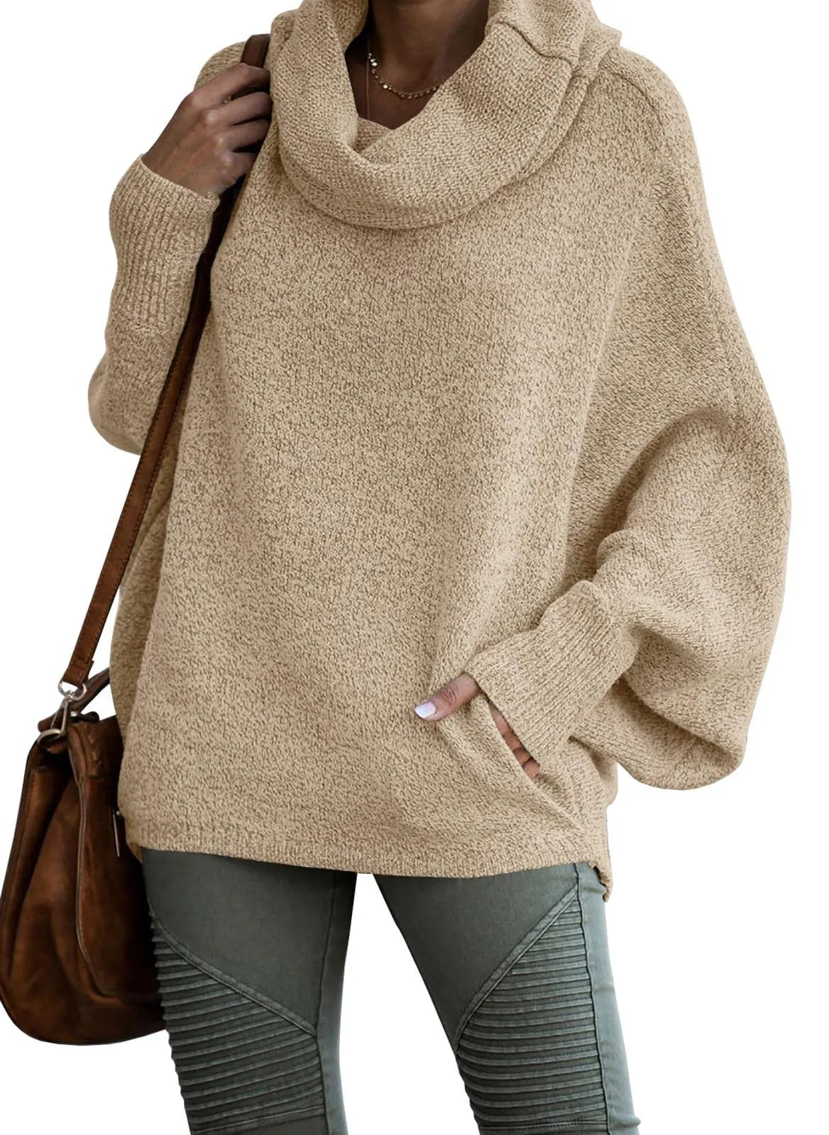 Cozy Winter Cowl Neck Sweater