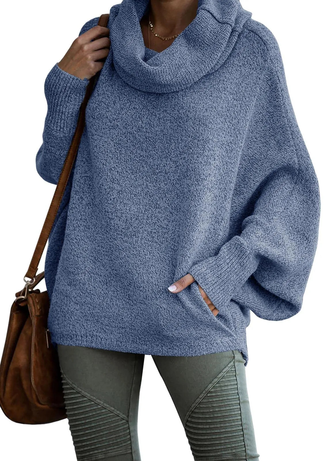 Cozy Winter Cowl Neck Sweater